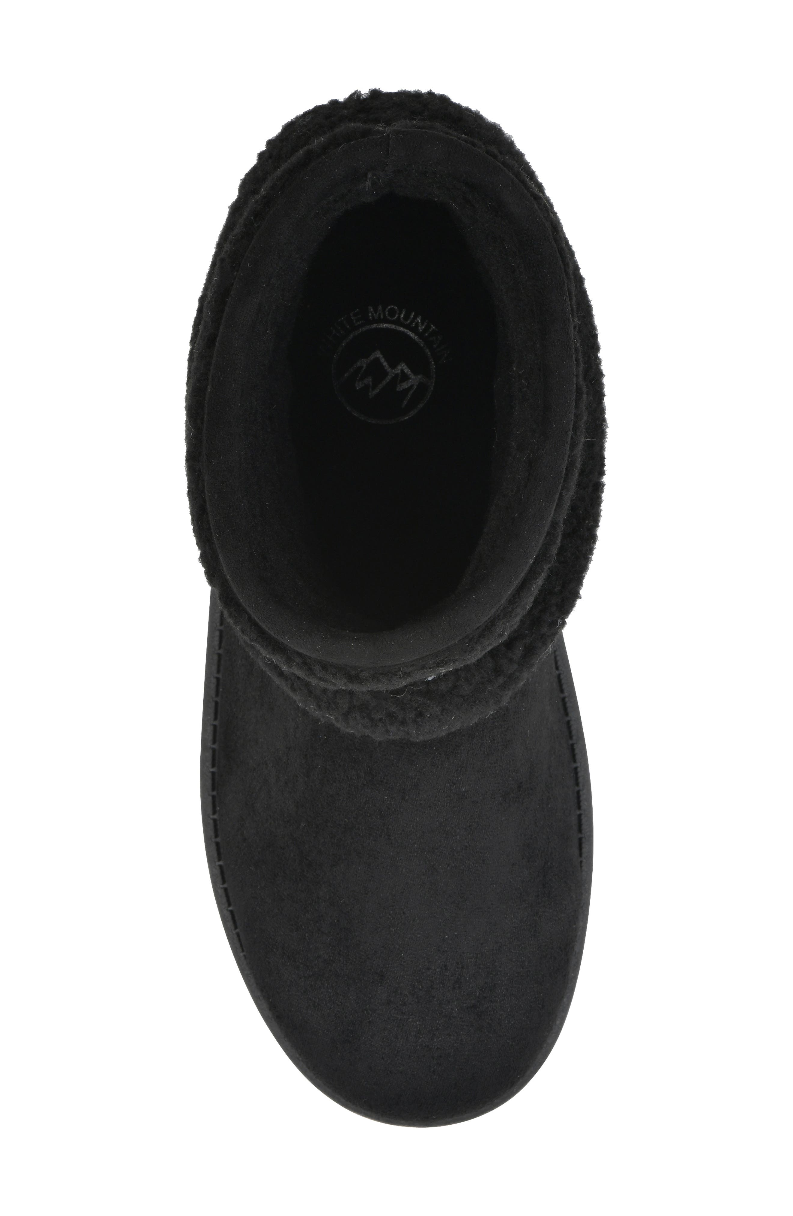 White Mountain Footwear Icons Faux Shearling Trim Bootie, Alternate, color, 
