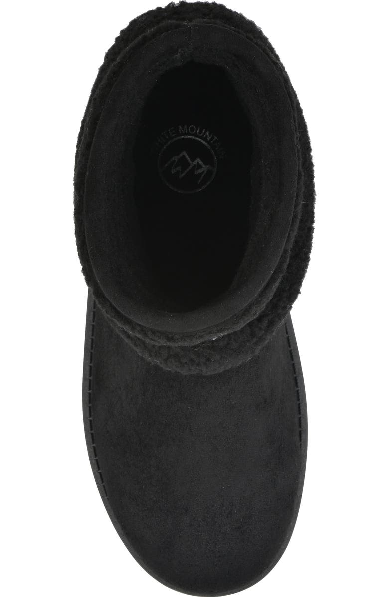White Mountain Footwear Icons Faux Shearling Trim Bootie, Alternate, color,