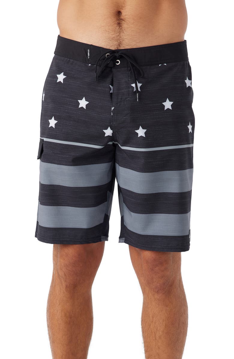 O'Neill Lennox Flag 20 Board Shorts, Main, color, 