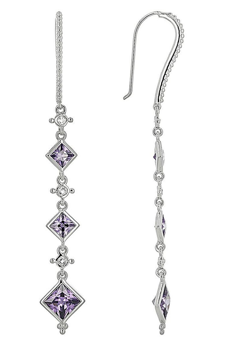 Judith Ripka Diamond Cut CZ Drop Earrings, Main, color, 