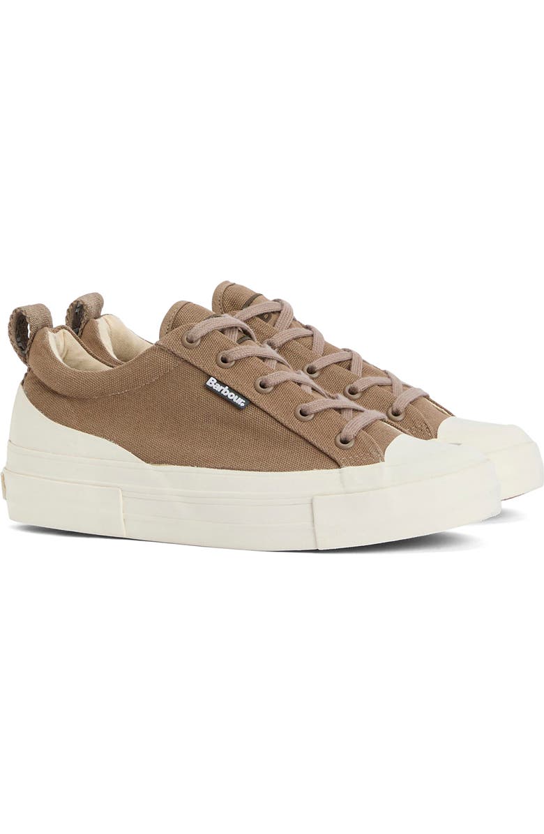 Barbour Stanhope Canvas Low Top Sneaker, Main, color, Taupe