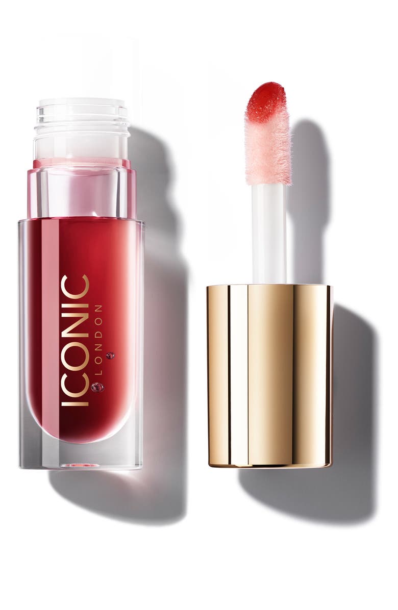 ICONIC LONDON Lustre Lip Oil, Alternate, color, Rose Riot