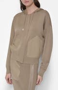 DKNY Mixed Media Hoodie
