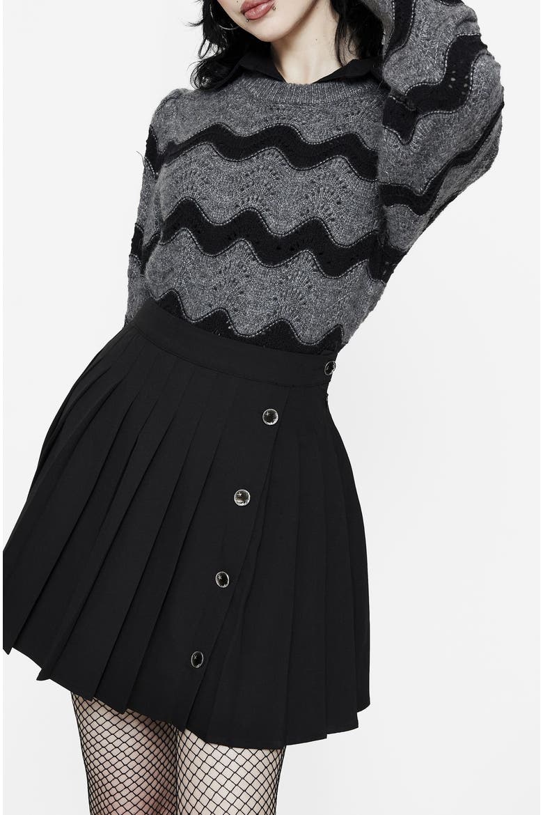 Nave Stripe Knit Sweater, Alternate, color, Grey