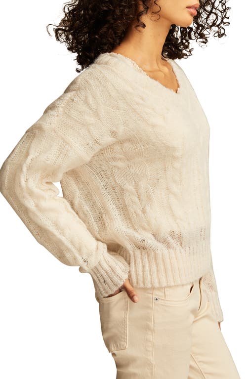 LUCKY BRAND LUCKY BRAND OPEN CABLE STITCH SWEATER