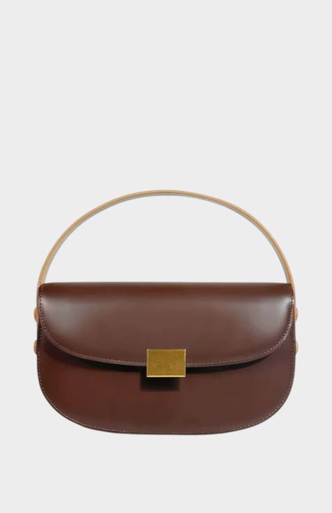 London Genuine Nappa Leather Top Handle Bag