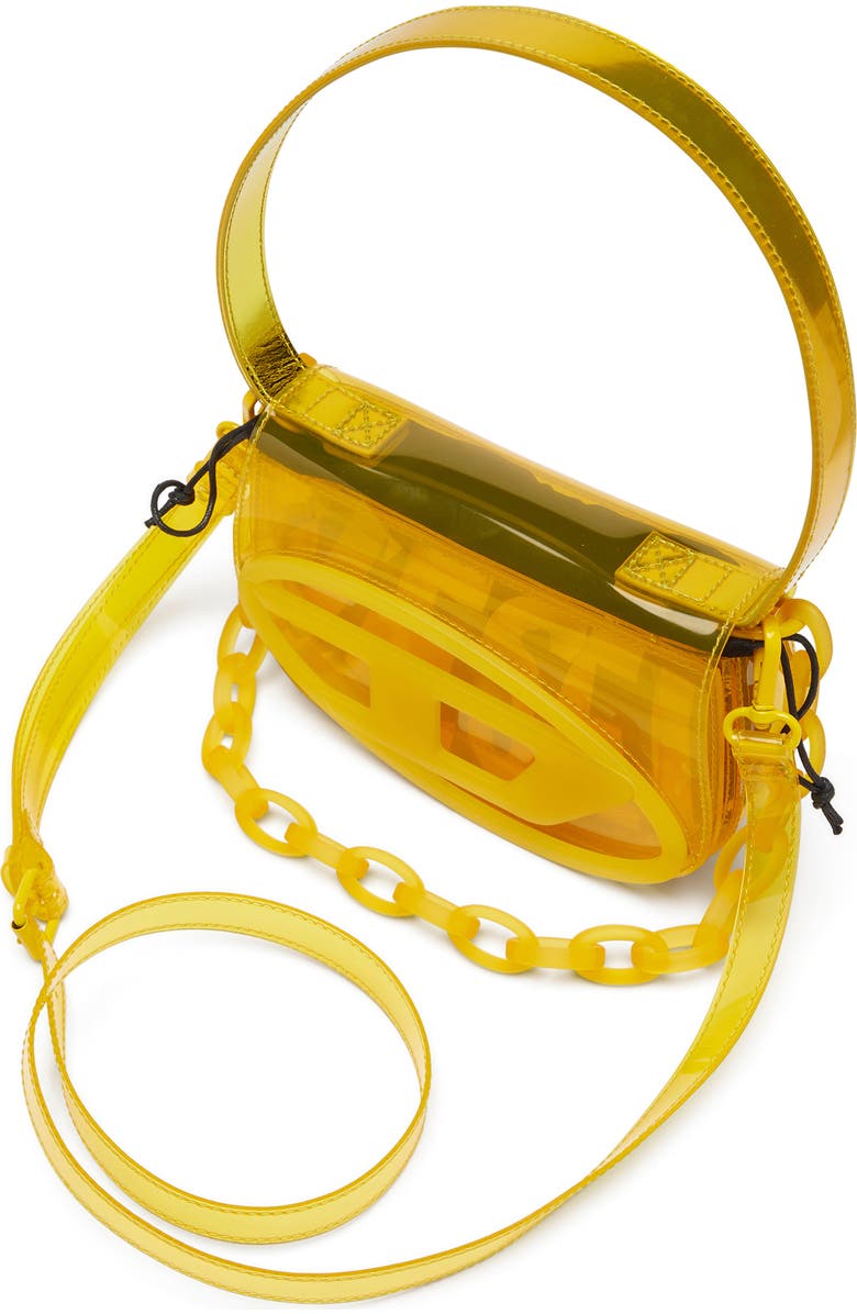 DIESEL<sup>®</sup> 1DR-Iconic Transparent TPU Shoulder Bag, Alternate, color, Yellow