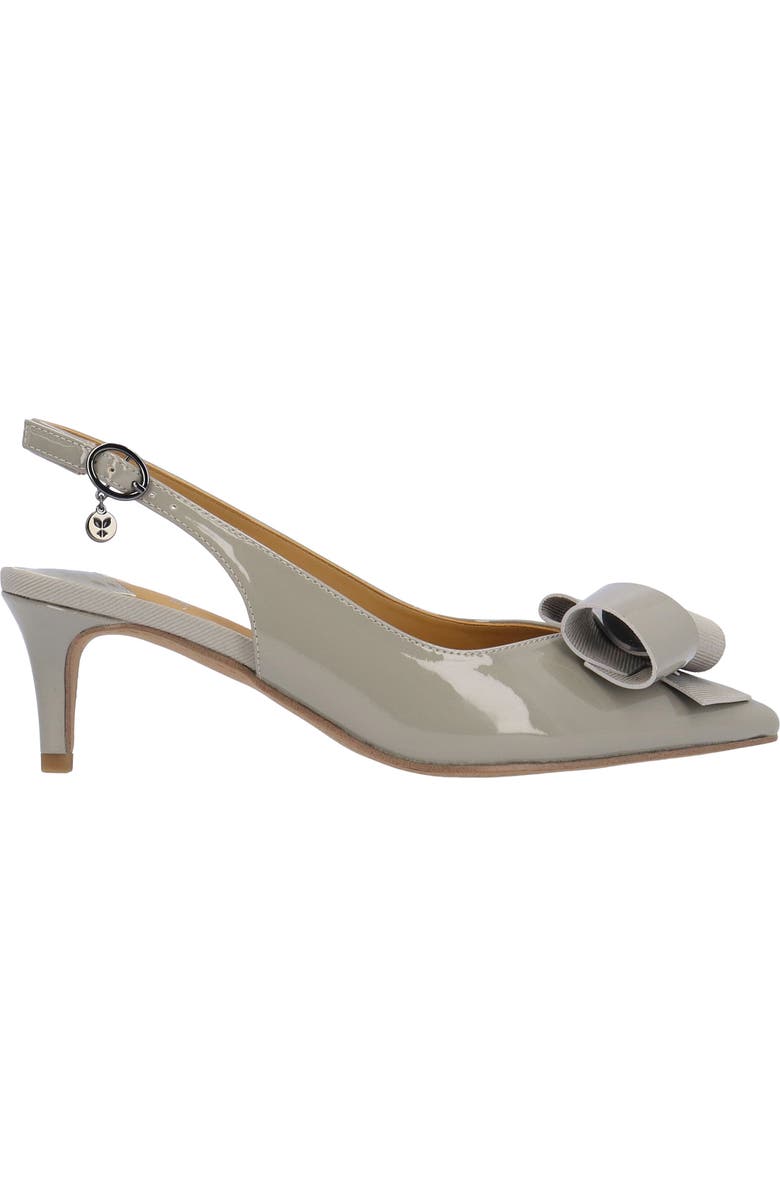 J. Reneé Delara Pointed Toe Slingback Pump, Alternate, color, Dark Grey