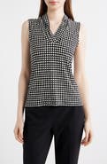 Anne Klein Triple Pleat Sleeveless Top