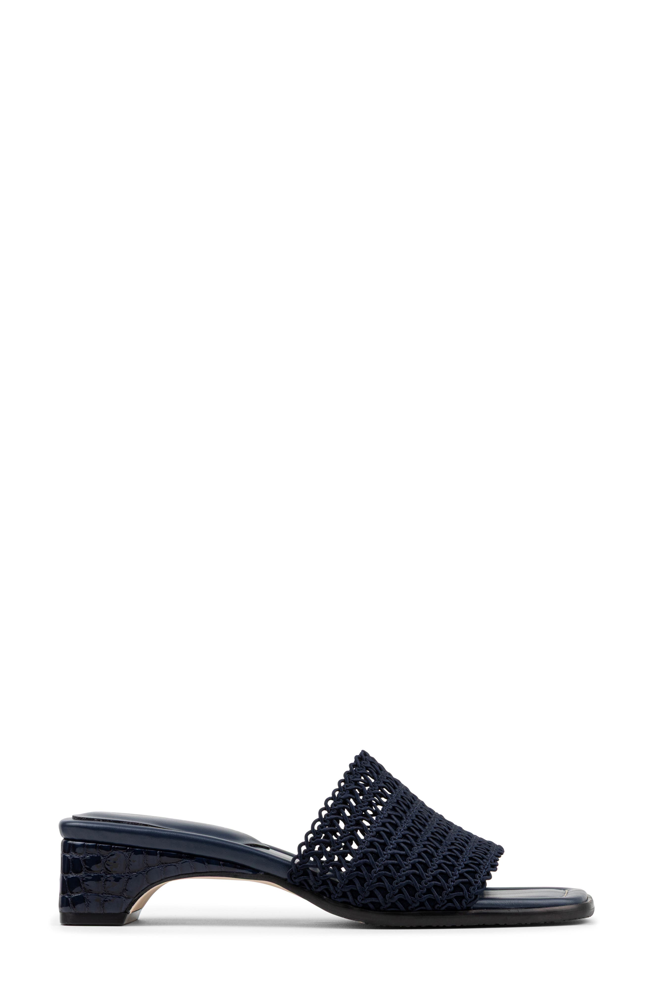 Clodie Slide Sandal, Alternate, color, NAVY