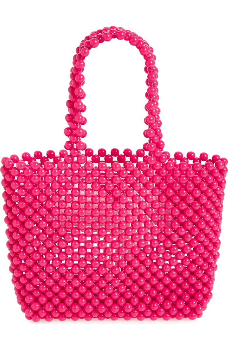 Ruby & Ry Kids' Heart Beaded Top Handle Bag, Alternate, color,