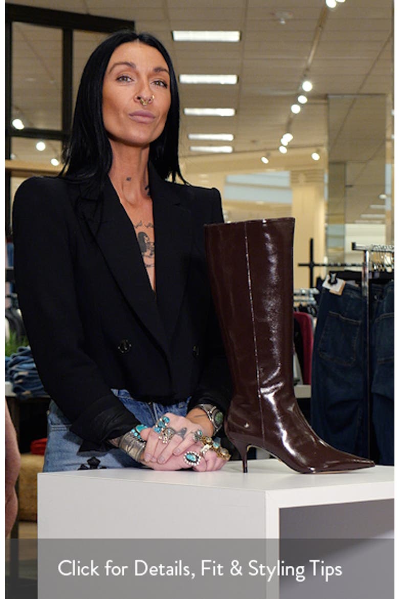 Sasha Pointed Toe Knee High Boot video