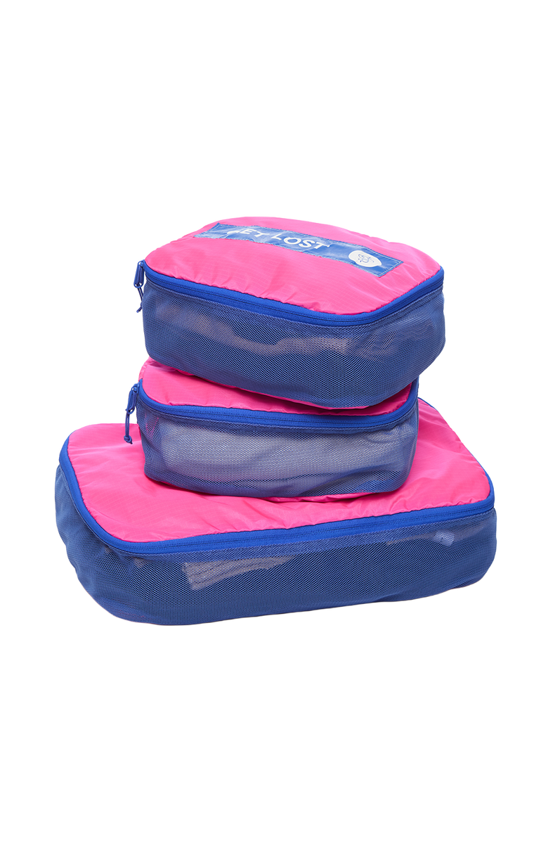 Baboon to the Moon Packing Cube Set, Alternate, color, Hyper Pink