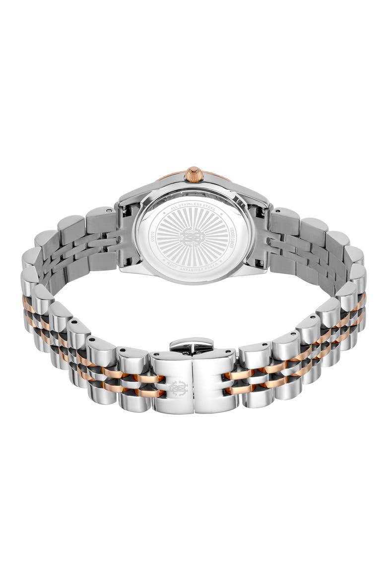 Bracelet Watch, 28mm, Alternate, color, TWO TONE SILVER & ROSE GOLD