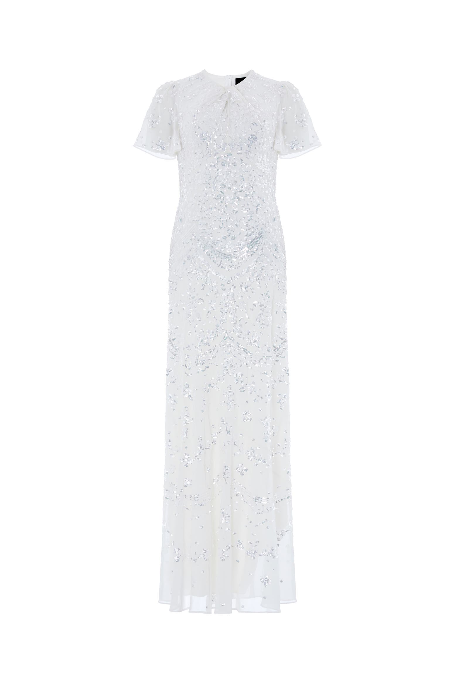 Short Syringes Needle & Thread Freya Georgette Short Sleeve Maxi Gown (Women) | Nordstrom
