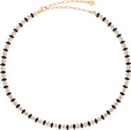 Ettika Dainty Marquise Cubic Zirconia Tennis Necklace