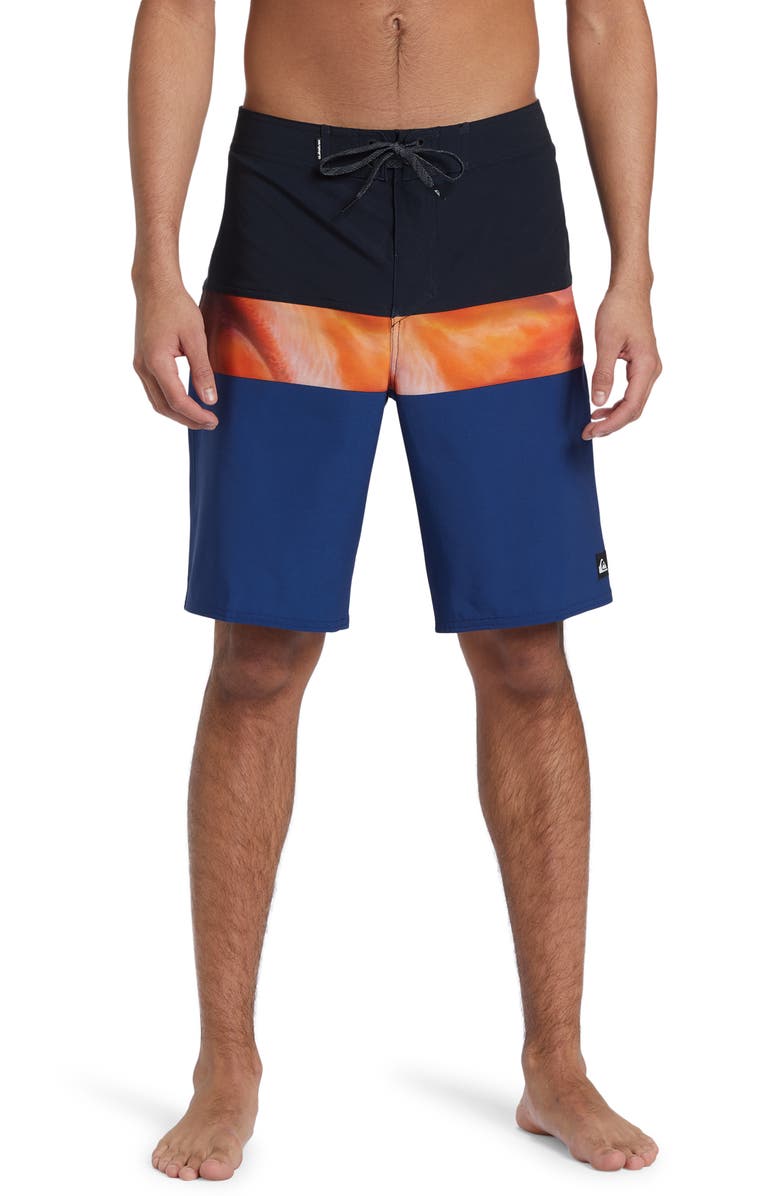 Quiksilver Surfsilk Panel 20 Board Shorts, Main, color, Navagio Prnt 4
