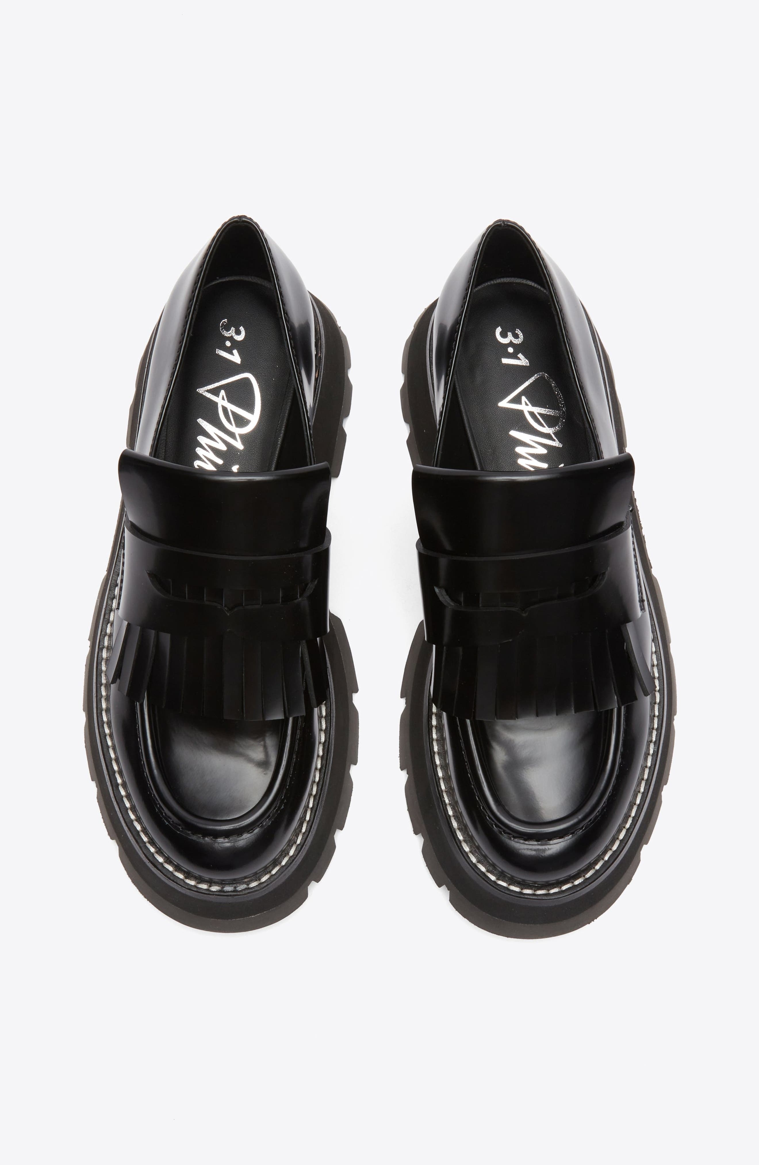 3.1 Phillip Lim Kate Tassel Loafer, Alternate, color, Black