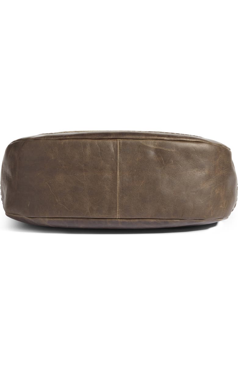 Frye Melissa Suede & Whipstitch Leather Hobo, Alternate, color,