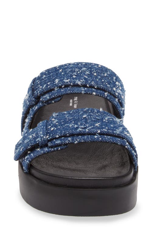 Rag & Bone Women's Geo Denim Platform Sandals In Midtweed