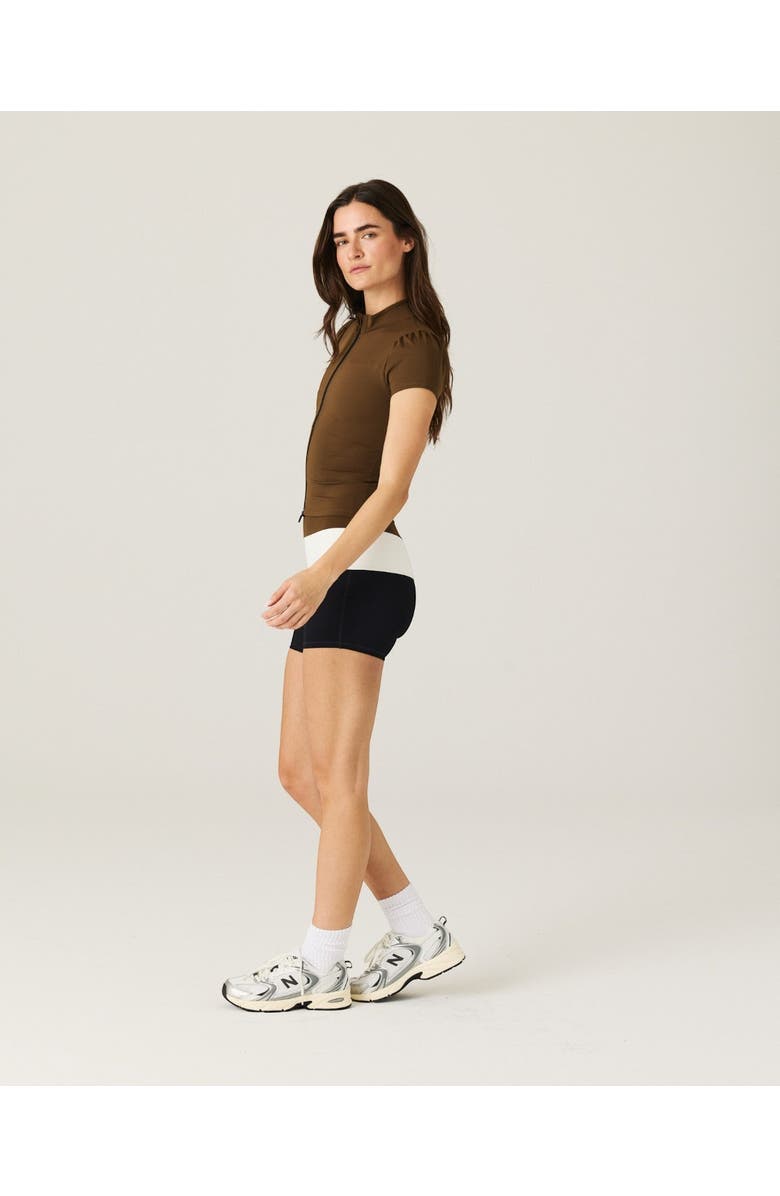 Daughter Lessons Contour Cap Sleeve Jacket, Alternate, color, Brown