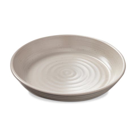 Loft Speckled Reactive Glaze Stoneware Dinner Plate Matte White