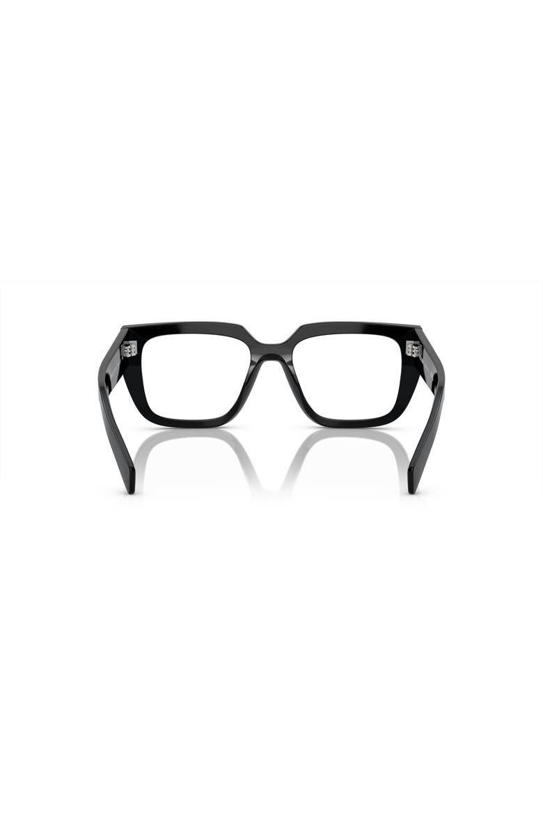Prada 52mm Irregular optical glasses, Alternate, color, Black