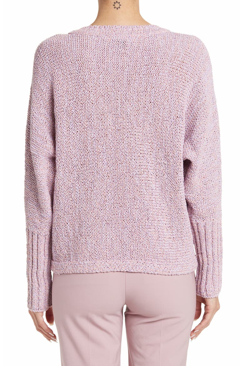Marled Knit Jersey Sweater, Alternate, color, IRIS MULTI