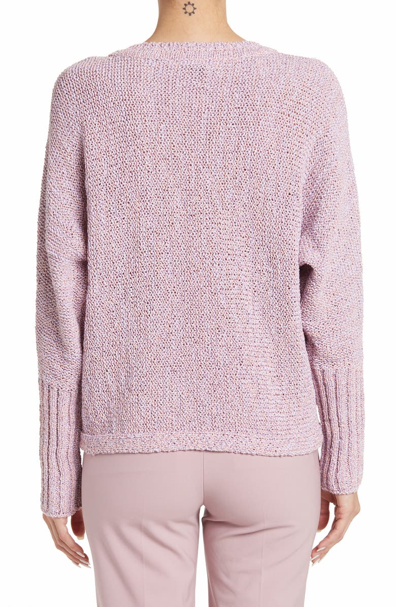 St. John Collection Marled Knit Jersey Sweater, Alternate, color, 