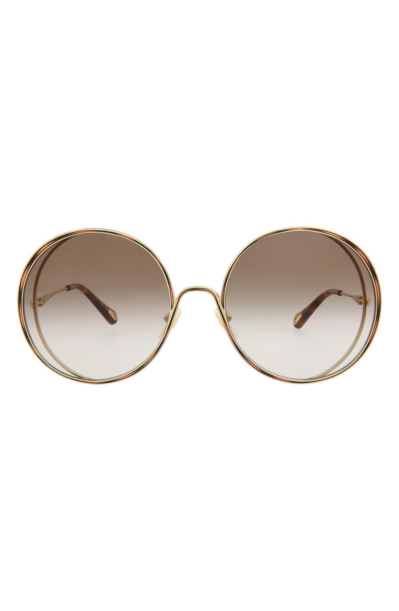 Chloé Novelty 61mm Round Sunglasses, Main, color,