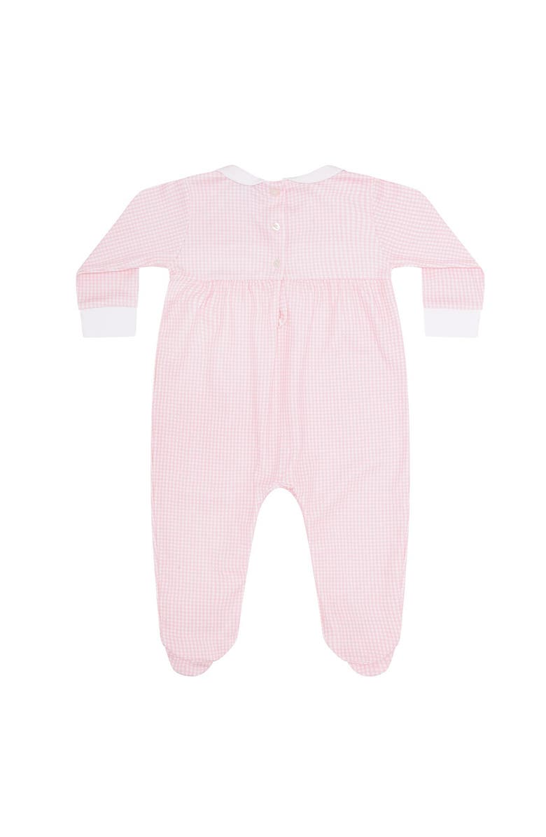 Nellapima Pink Gingham Smocked Footie - Baby, Alternate, color, Pink
