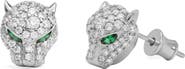 Melinda Maria Jaguar Pavé Stud Earrings