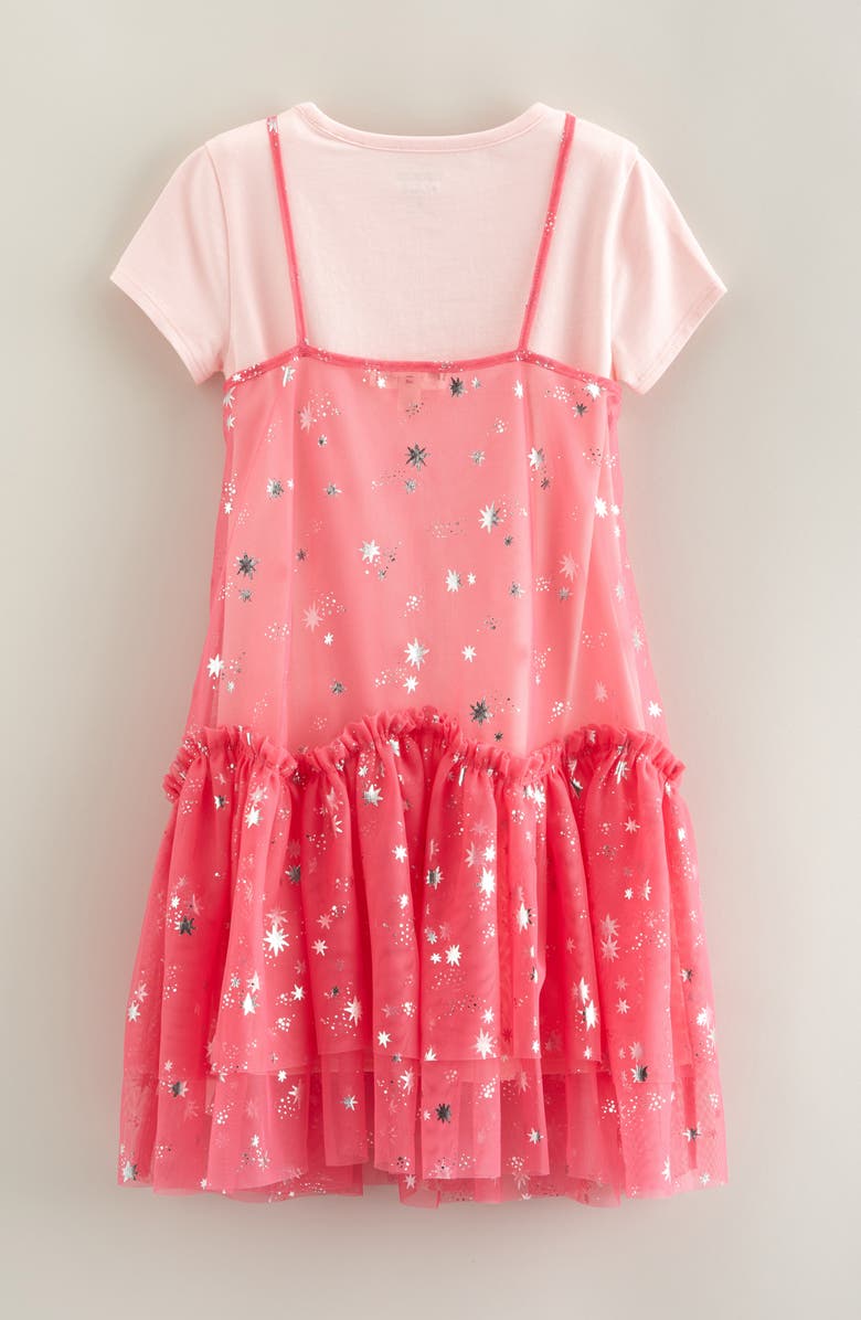 Tucker + Tate Kids' Metallic Tutu Slipdress & T-Shirt Set, Alternate, color, Pink- Pink Western Sky Foil