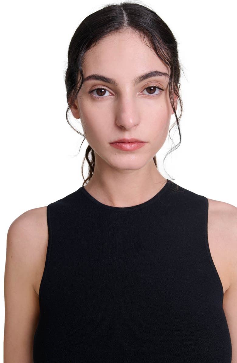 maje Knit crop top, Alternate, color,