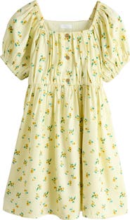 NEXT Kids' Floral Puff Sleeve Sundress