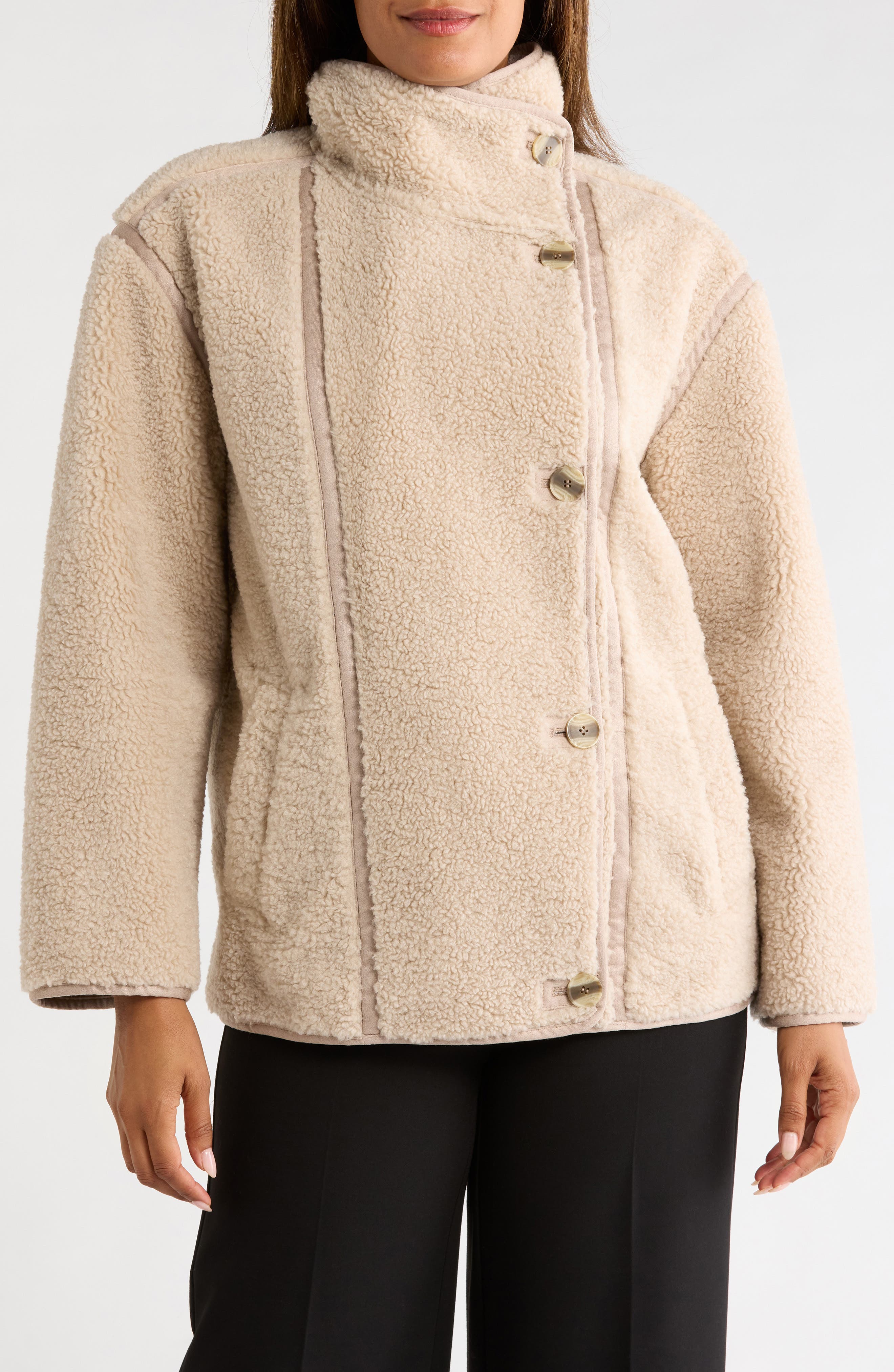 Faux Shearling Short Jacket