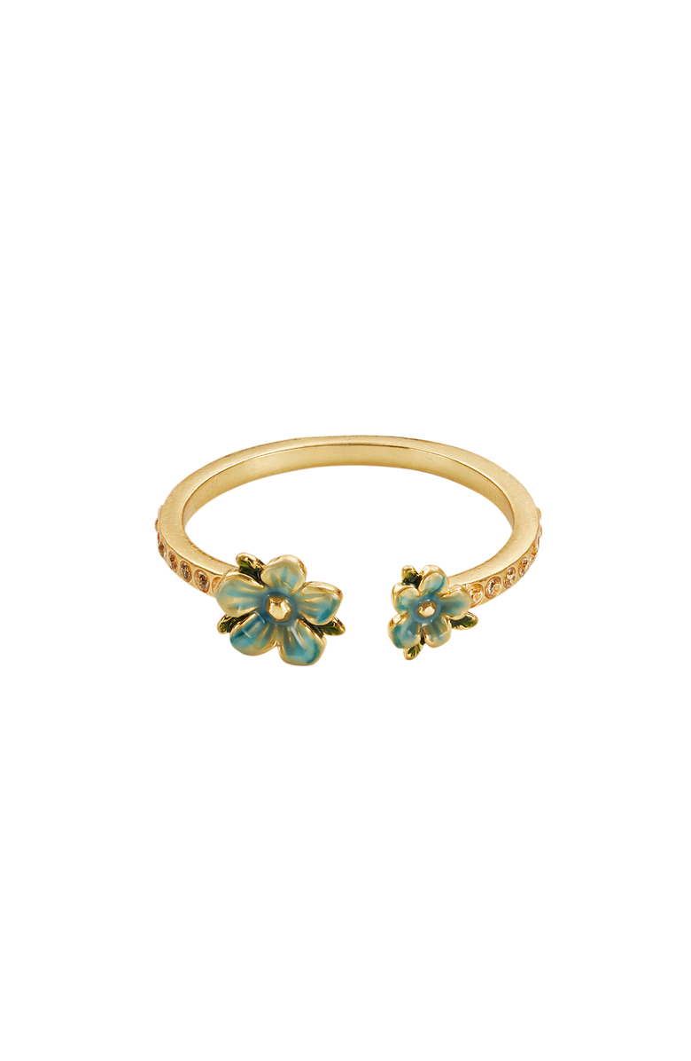Fable England Forget Me Not Flora Ring, Alternate, color, Gold