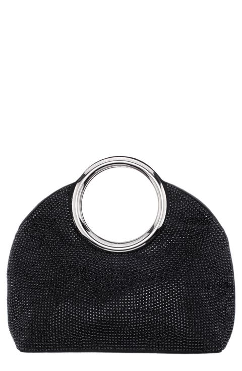 Hannah Crystal Embellished Top Handle Bag
