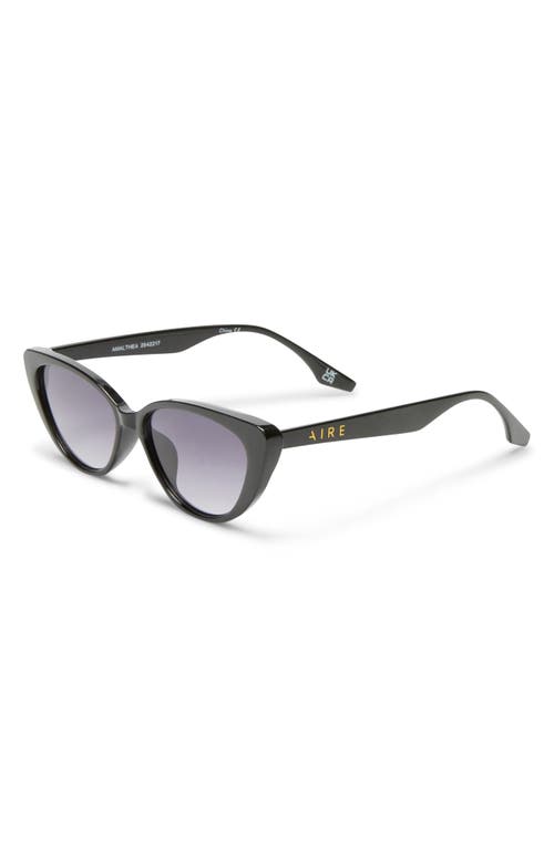 Aire Amalthea Sunglasses In Black/warm Smoke Grad