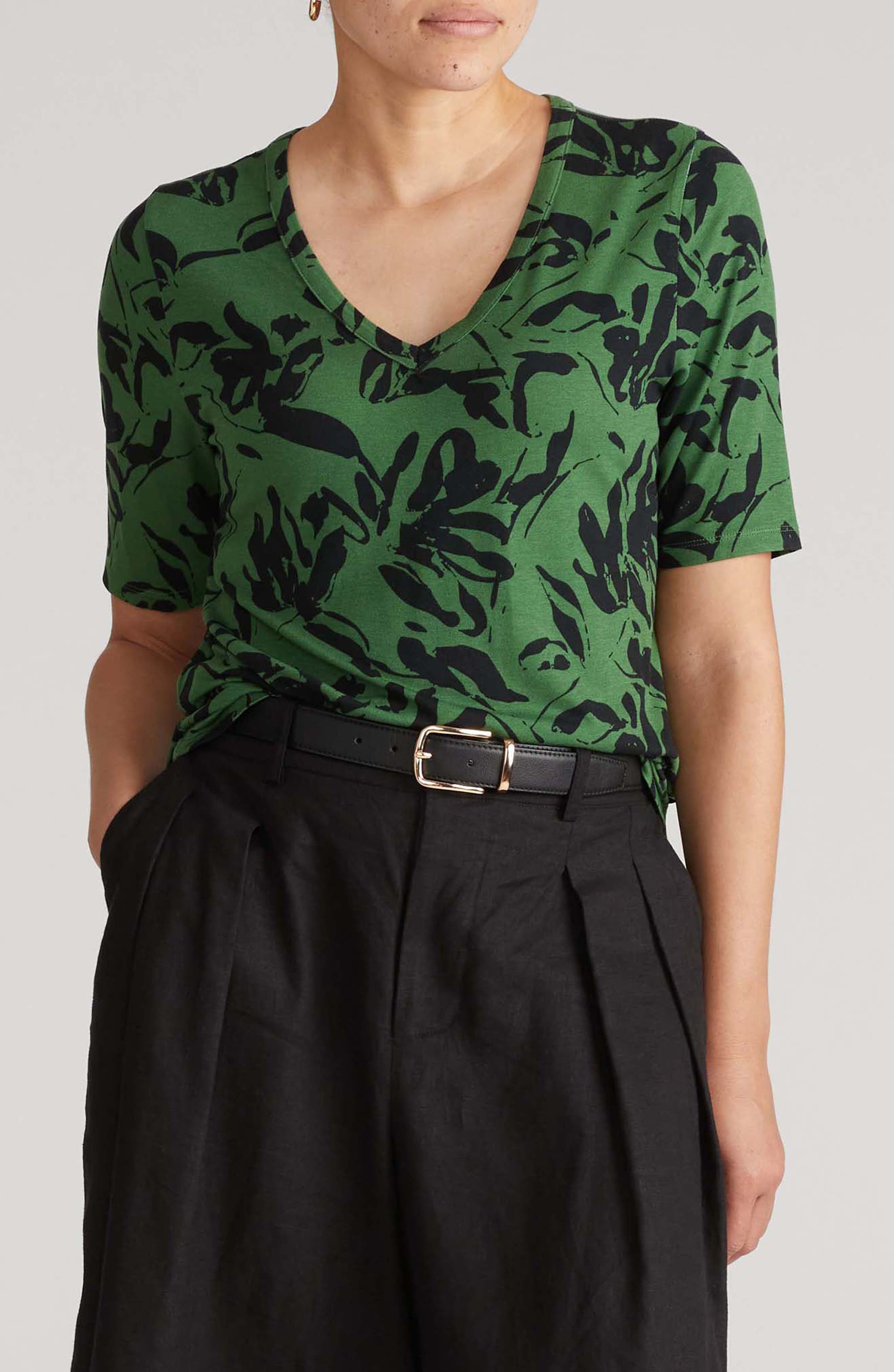 GREEN SGRAFITTO PRINT