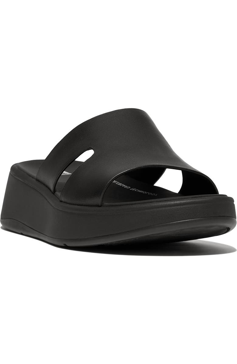 FitFlop Halo Rhinestone Pavé Wedge Sandal, Main, color, Black