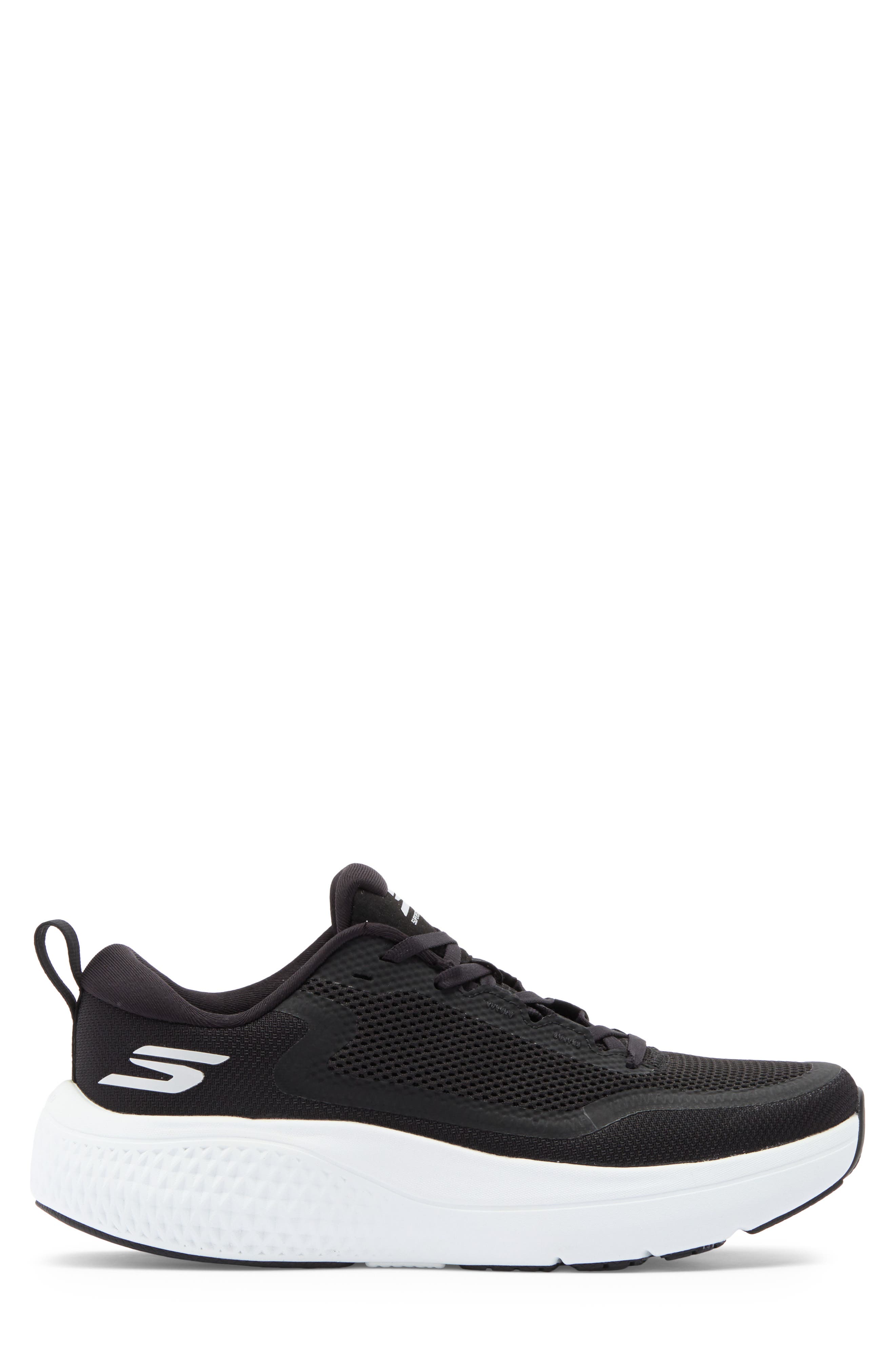GO RUN Supersonic Max Running Shoe, Alternate, color, BLACK/ WHITE