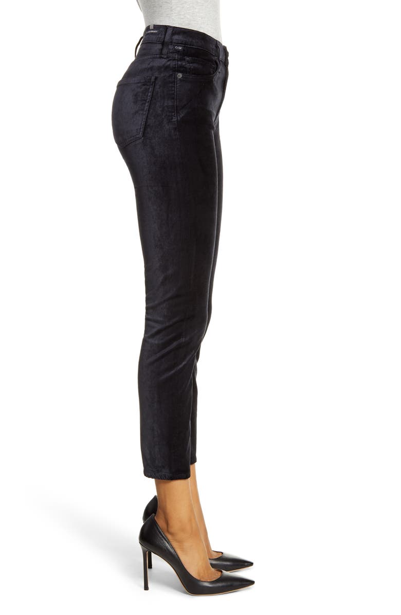 Citizens of Humanity Harlow Ankle Slim Velvet Pants, Alternate, color,