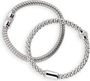 Nordstrom Set of 2 Mesh Stretch Bracelets