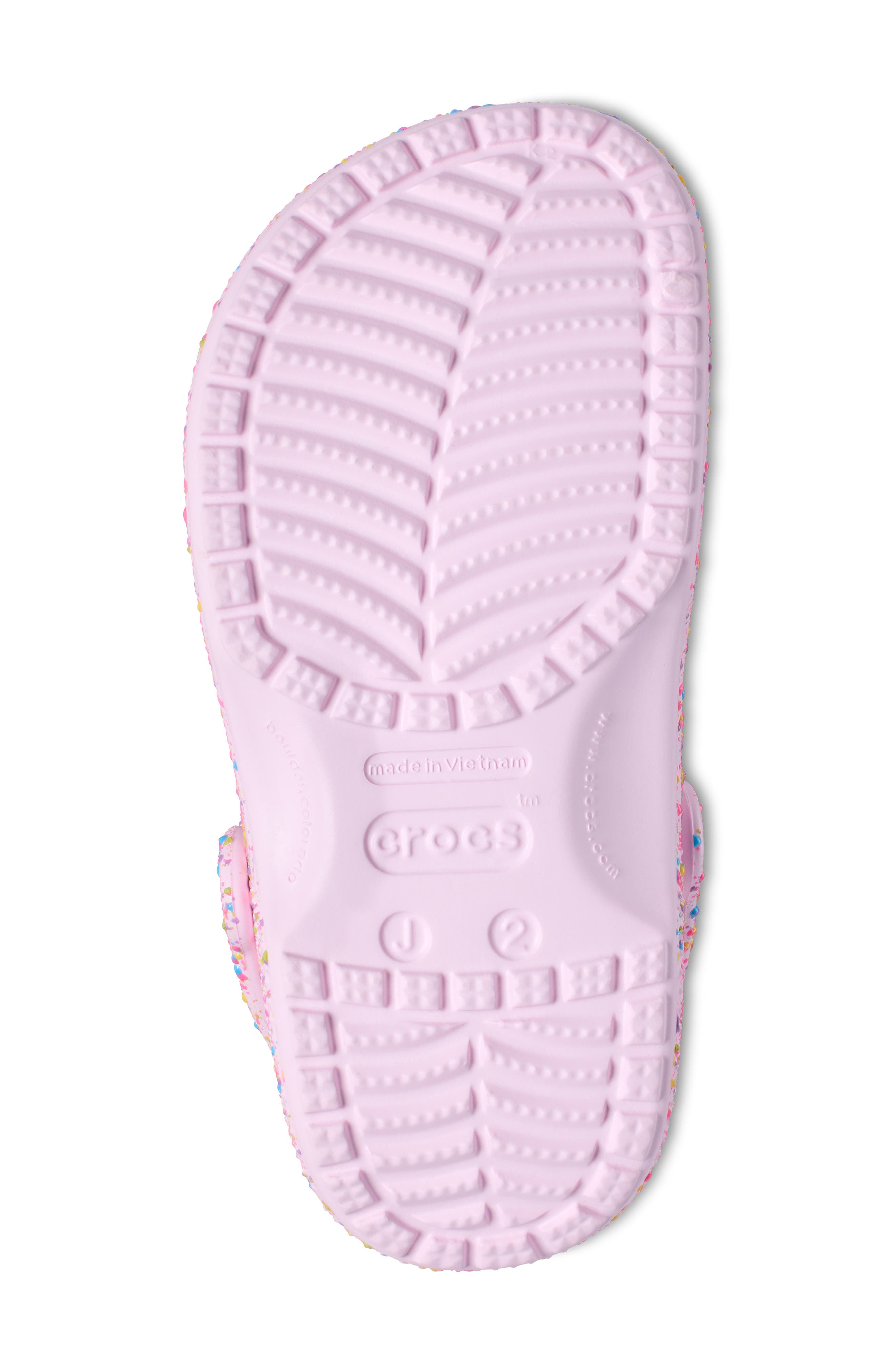 Kids' Classic Paint Splatter Clog, Alternate, color, PINK MILK