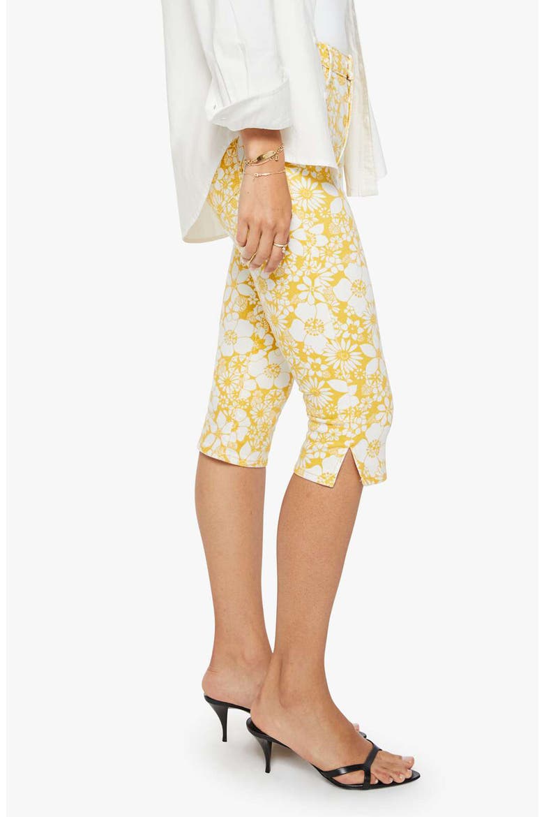 The Stunner Zip Bunny Snip Floral Capri Jeans, Alternate, color, FLORAL NOTES
