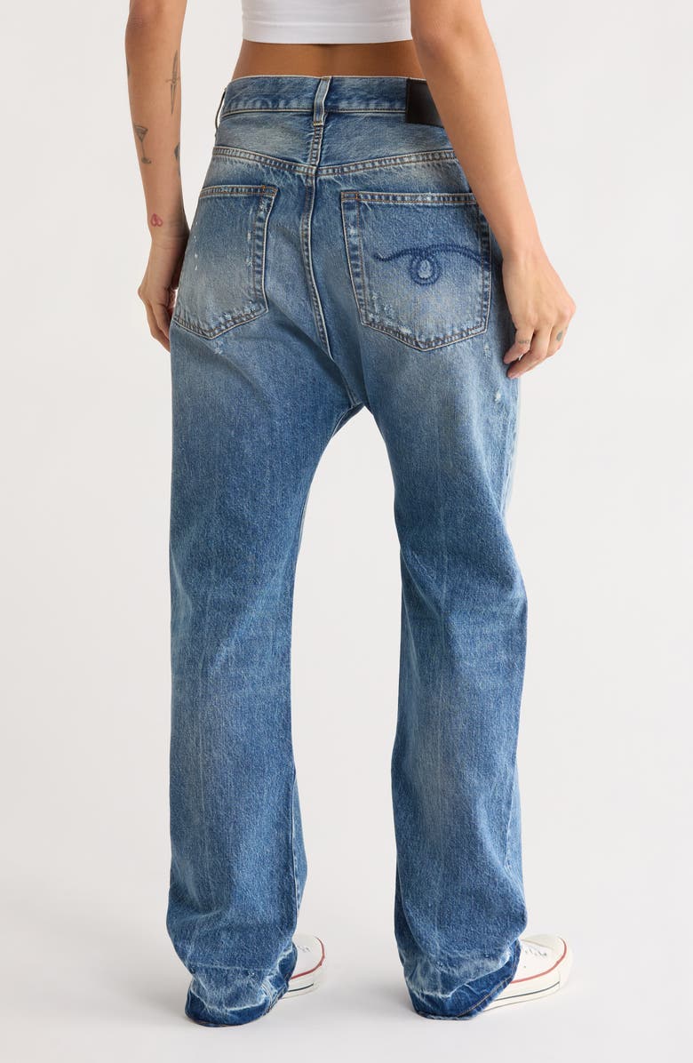 R13 Izzy Drop Relaxed Straight Jeans, Alternate, color,