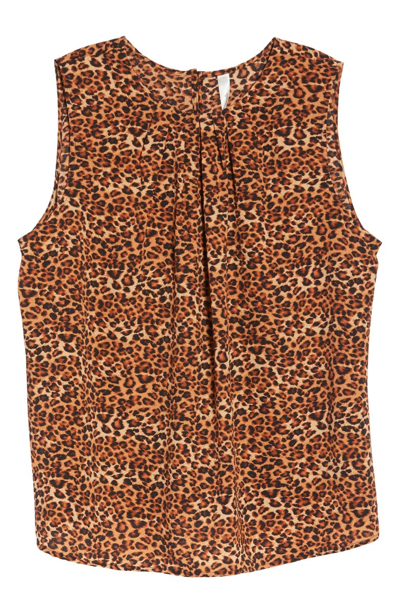 Loveappella Gathered Neck Shell, Alternate, color, Rust