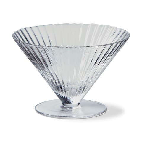 Harper Stemless Martini Glass Clear Glass Everyday