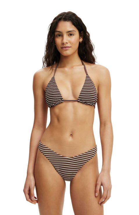 Women's String Triangle Bikini Top